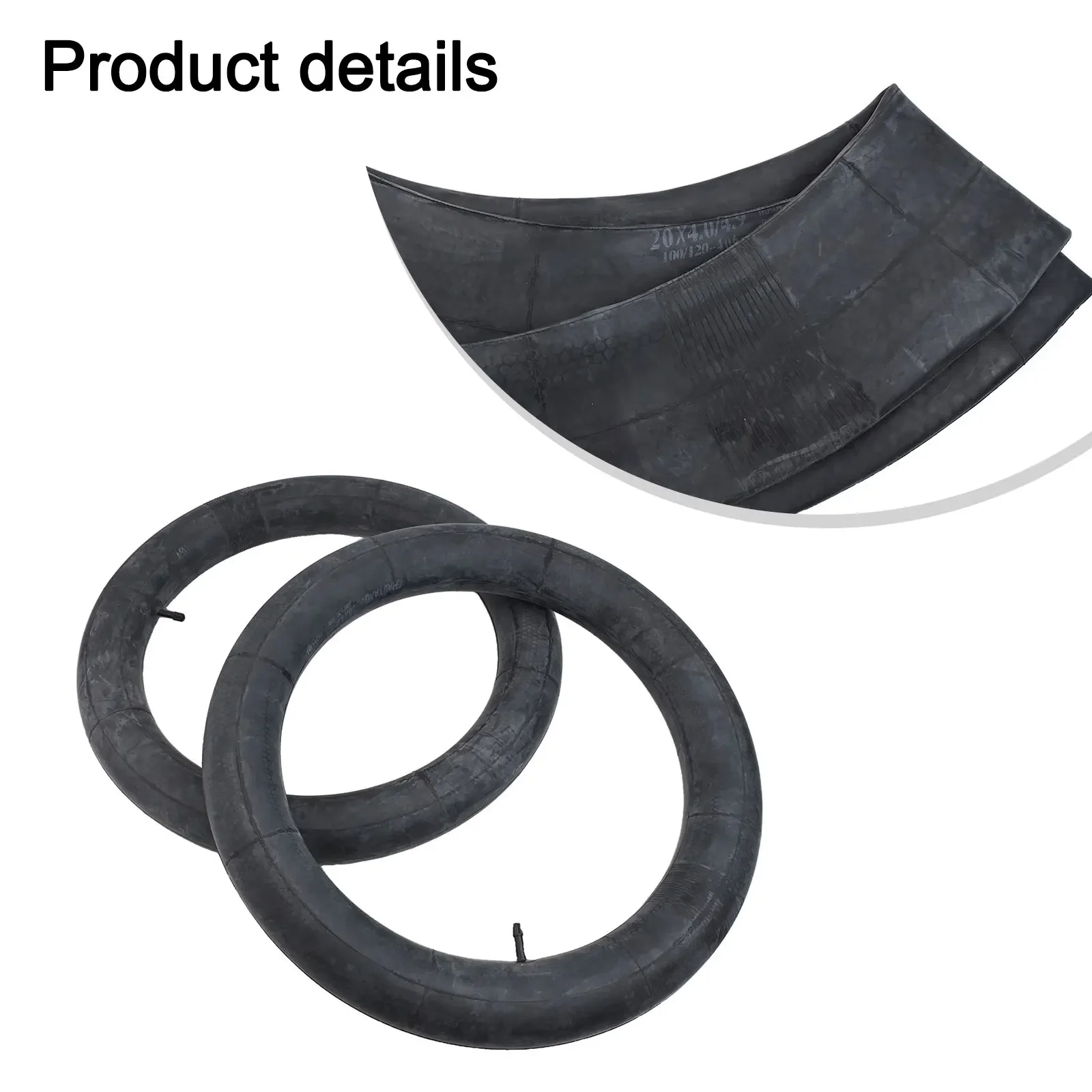 

2pcs 20inch Bicycle Inner Tube Fat Bike Inner Tube 20x4.0/4.9 Suitable For Fat Bikes / E-Bikes Tire Replacement Kit Bicycle