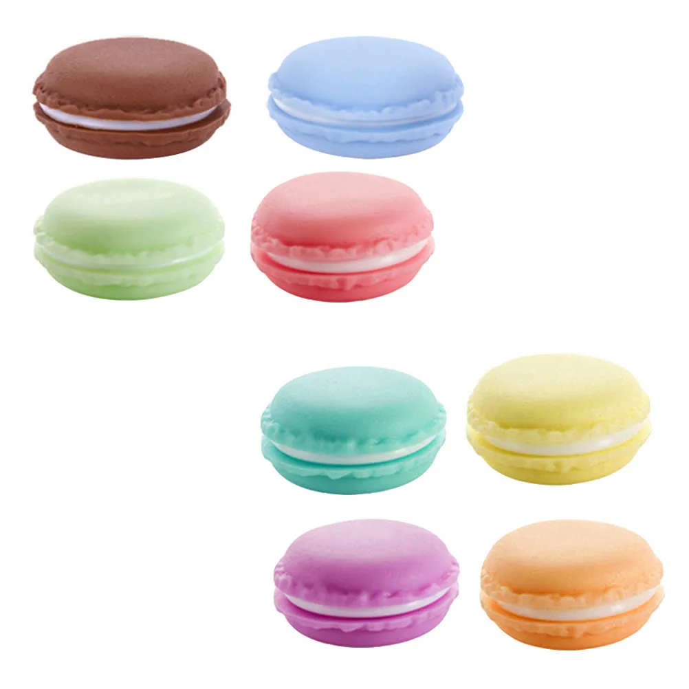 8Pcs Macaron Storage Mini Jewelry Organizer Portable Creative Container Small Accessories Ring Storage Case Jewelry
