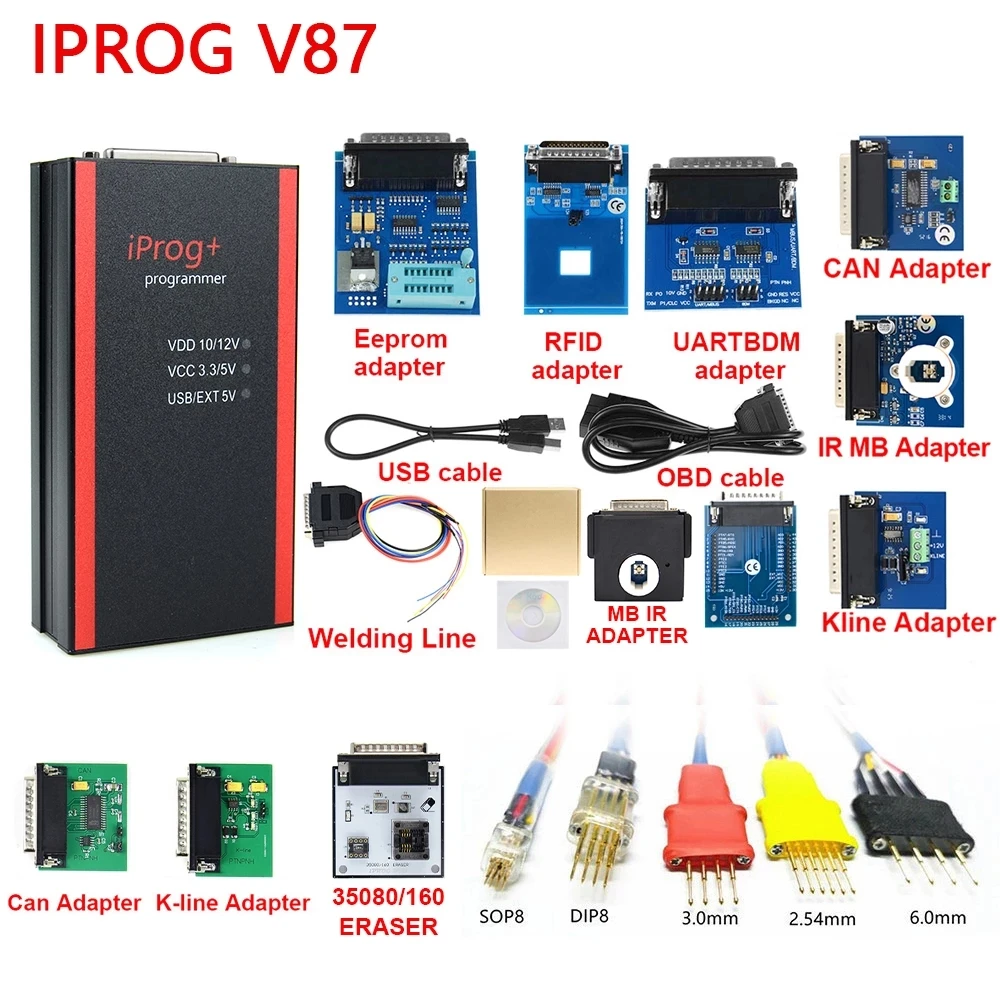 

2023 Best Quality V87 Iprog+ Key Programmer Support IMMO + Reset Iprog Pro Till 2019 Replace Carprog New Arrival