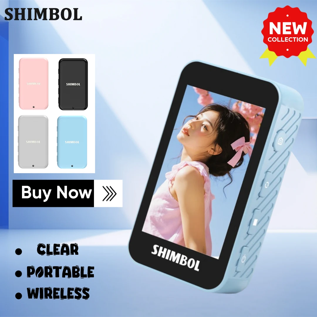 شاشة Shimbol CP5 Mini Selfie Monitor لهاتف iPhone 2.2 بوصة شاشة Zoom-in نطاق نقل 30 متر لمدونة الفيديو للهاتف