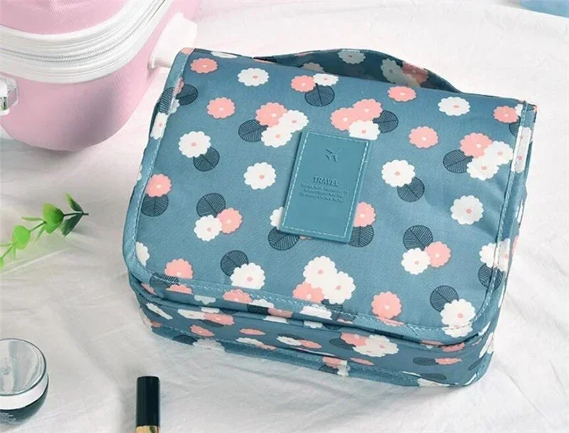 Multifunktionale Reise-Kosmetiktasche mit Haken, wasserdichte Aufbewahrungstasche für Kosmetikartikel, Toilettenartikel, Beauty-Organizer, Damen-Badezimmer-Aufbewahrungstasche – Detail 7
