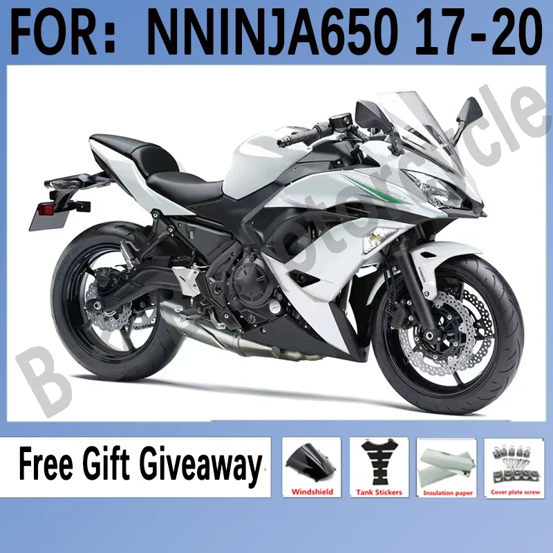 

New Motorcycle Fairings kit for KAWASAKI ER-6F 2017 2018 2019 ER6F 17 18 19 ninja650 Fairings EX 650 NINJA 650 set White