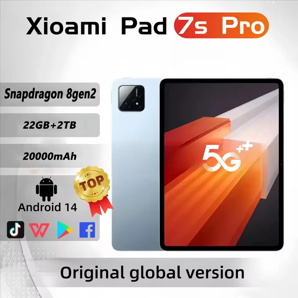 2025 nuovo originale MI Pad 7S Pro Tablet 11 pollici Snapdrago 8 gen2 HD 4K Android 14 22GB + 2TB