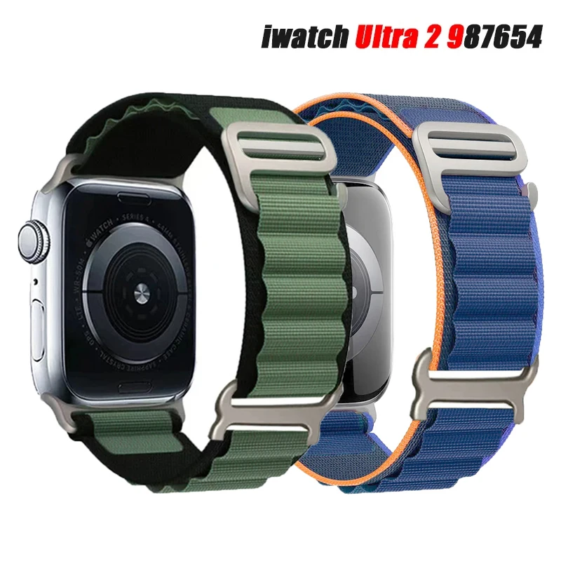 Alpine Strap for Apple Watch Ultra Band 44mm 45mm 49mm Nylon Bracelet iWatch Series Ultra 2 9 8 7 6 5 4 Se Correa 42mm 41mm 40mm