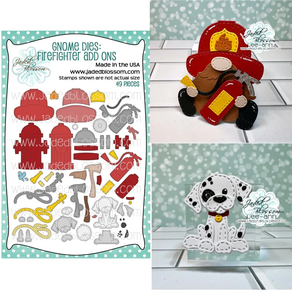 

2024 New Firefighter Spotted Dog Metal Cutting Dies Cut DIY Scrapbook Supplies Paper Craft Handmade Make Album Card Template