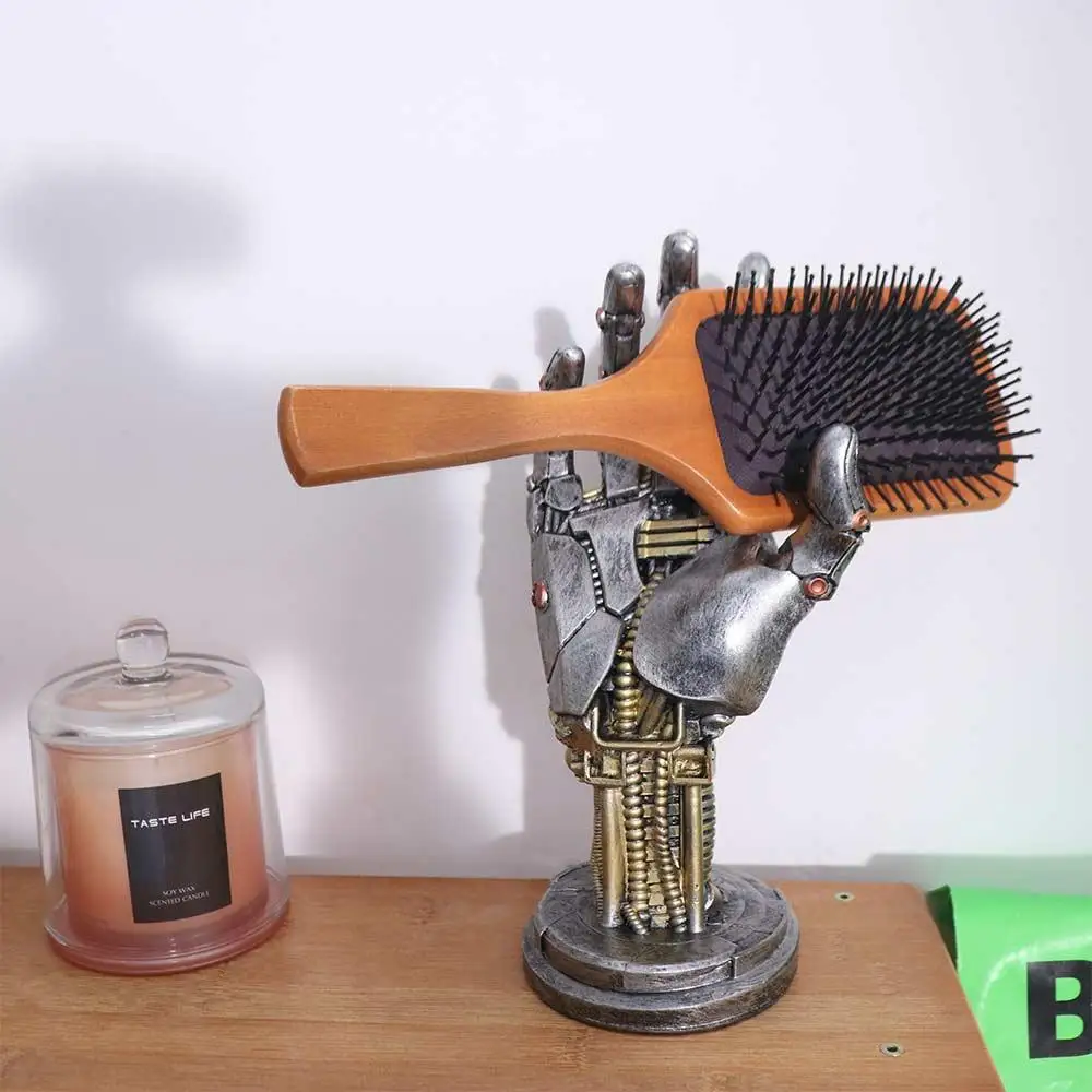 Hars Cyberpunk 3D-geprinte standaard Zintuiglijke speelgoedornamenten Gesimuleerde robot Handsculptuur Model Ambachten Mechanisch handstatief