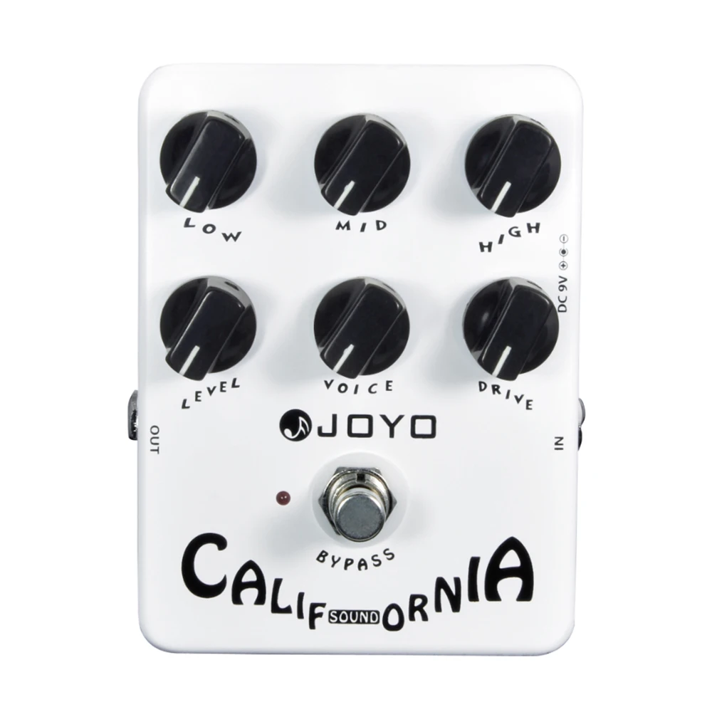 

JOYO JF-15 California звуковой эффект гитарная педаль настоящий байпас усилитель гитары имитация Overdrive педаль с рок тоном аксессуар