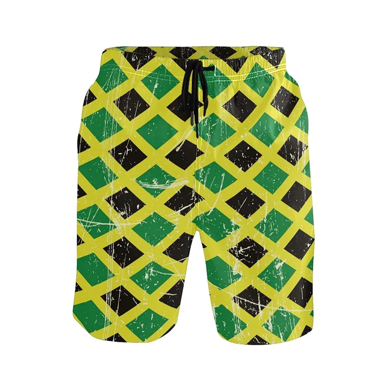 

Шорты в клетку с абстрактным рисунком в стиле хип-хоп