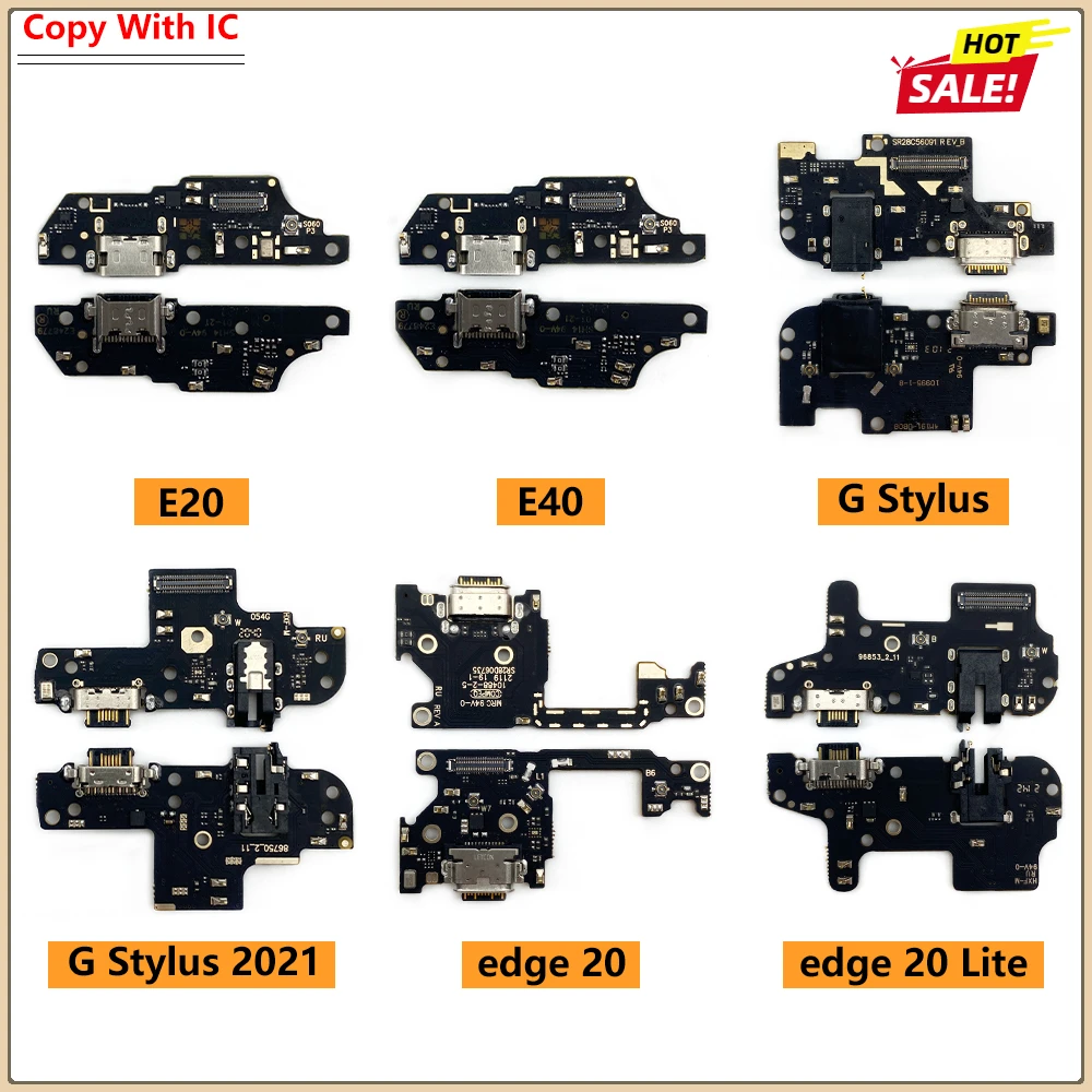 NEW USB Charging Port Board Cable Connector Parts For Moto G22 G71 E20 E40 G41 G60 G60S G51 5G G Stylus 2021 Power Edge 20 Lite