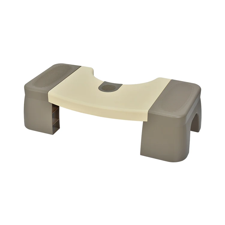 

Height Adjustable Toilet Footstool With Non-Slip Strips For Bathroom & Kitchen Safety For Elderly Children & Adults
