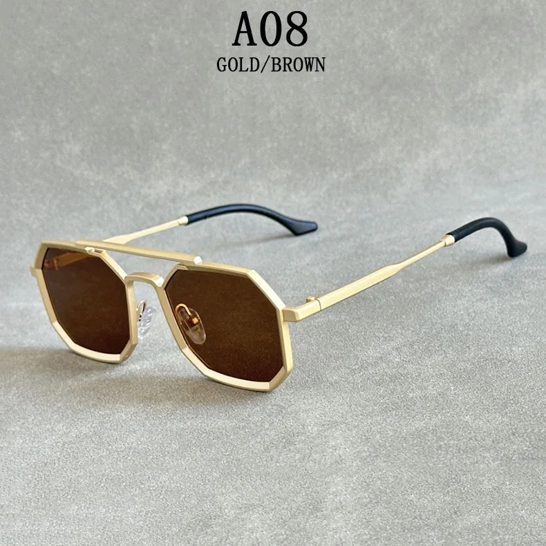 Metall Punk Quadrat Sonnenbrille Für Männer Luxe Vintage Steampunk Sonnenbrille Frauen Trendy Retro Mode Gläser Gafas De Sol Hombre – Detail 7