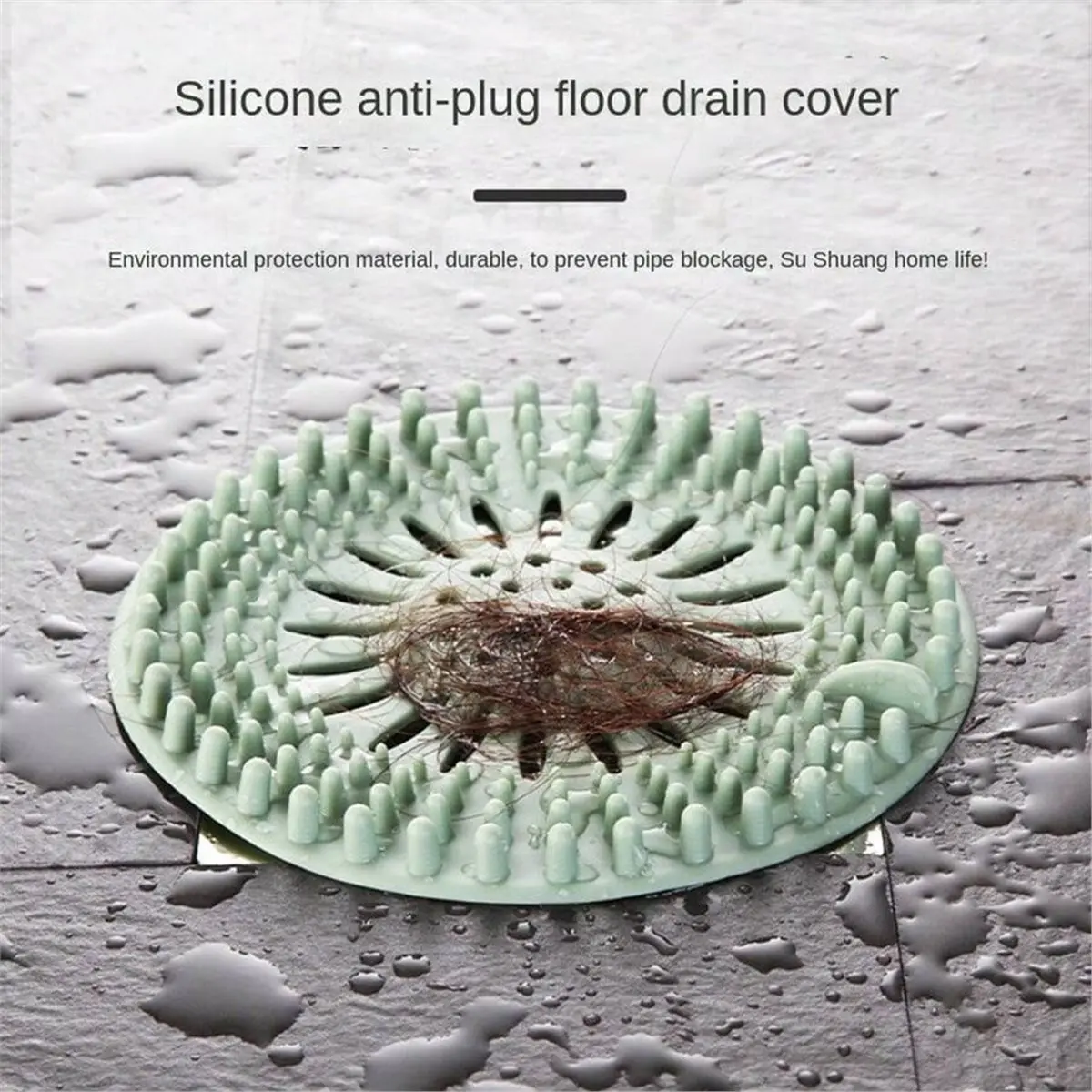 KSOL Silicone Floor Drain Cover, Anti-Blocking Hair Catcher, Sewer Filter, Strong Adsorption Sink for Bathroom and Kitchen B