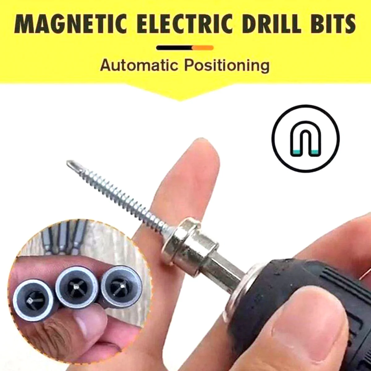 

5pcs Positioning Screw Bits Woodworking Screwdriver Bit Batch Screw Holder For Carpentry Auto Repair Furniture Assembly Durable