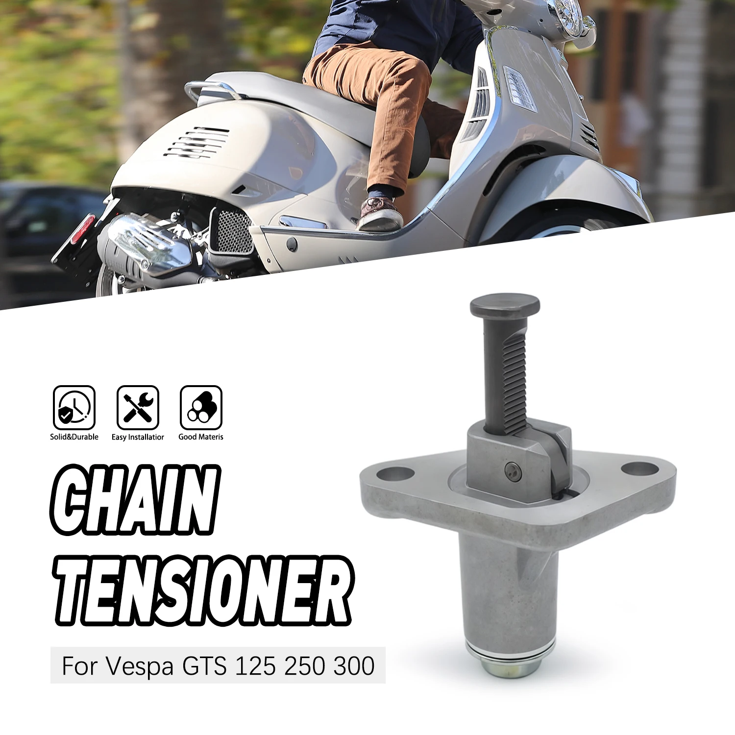 

Cam Timing Chain Tensioner Motorcycle Accessories For Vespa Sprint Primavera GTS 50 125 250 300 i.e 3V Touring Super 289919