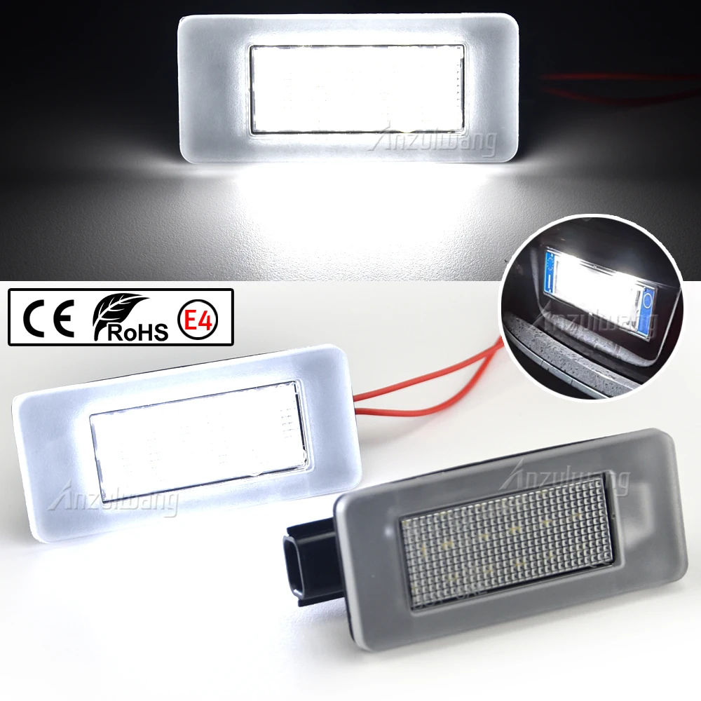 2Pieces For Nissan Serena C27 2016- Altima 2019- Error Free SMD White Led Number License Plate Lights Lamp 265108990E