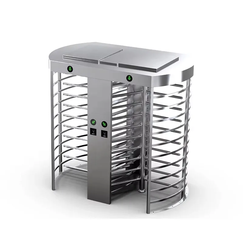 Full Height Turnstile Access Control Biometric Full Height Security Turnstile Automatic Double Turnstile for Entrances and Exits
