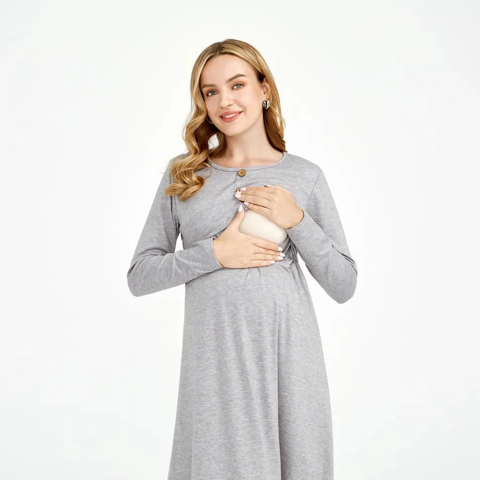 

Breastfeeding Dress Home Clothes For Women Summer New Maternity Nursing Dresses Pregnant Loose Casual Feeding Clothing Pregnancy