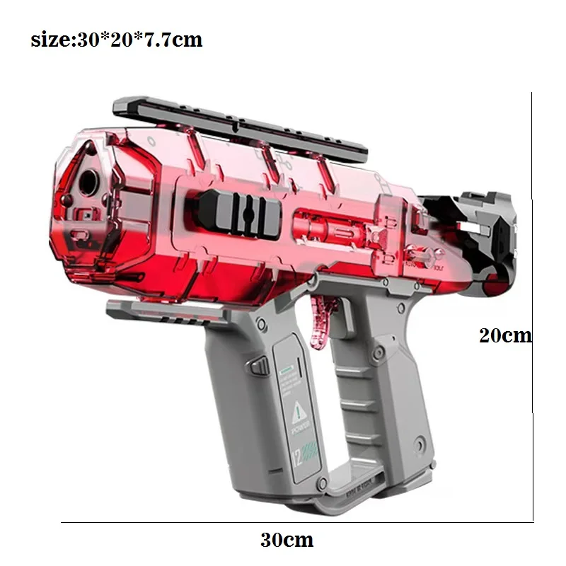 Electric Gel Toy Gun Fully Automatic High Speed Launcher Outdoor Team Shooting Fighting Game Color Light Water Bullet Gun