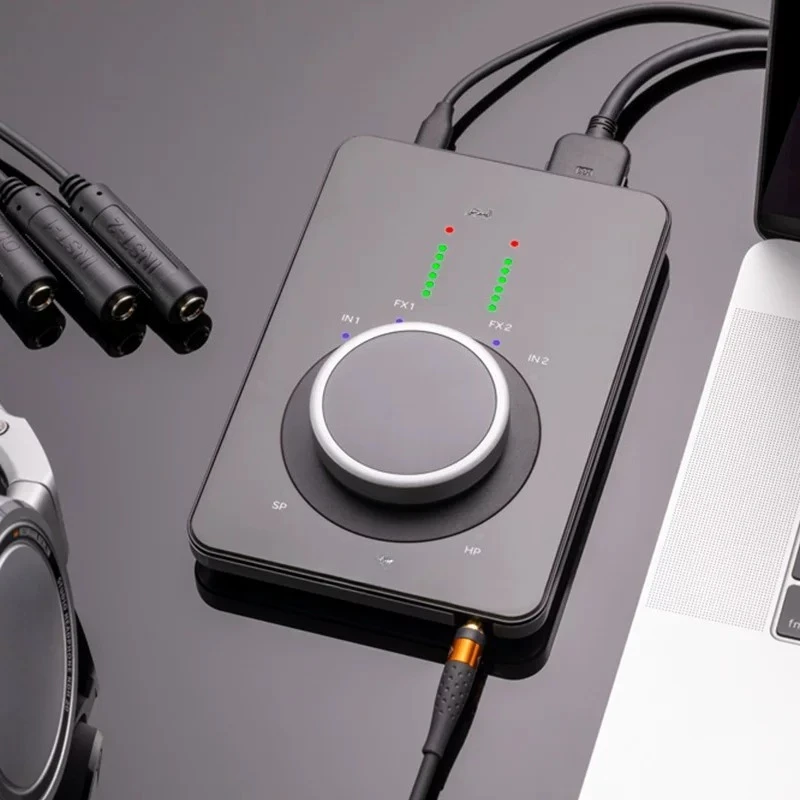 Portable USB Audio Interface Musical Instrument Arranger Mixing Professional Recording Sound Card