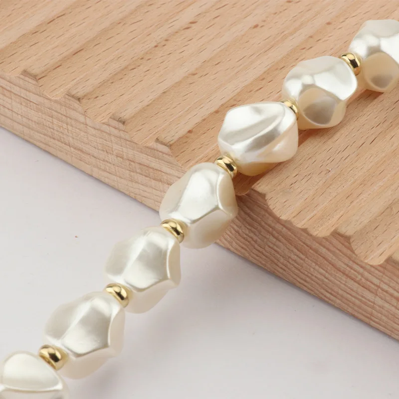 DIY Pearl Bag Hand Chain Decorative Hardware Accessories Chain Inlaid Metal Luggage Pearl Chain