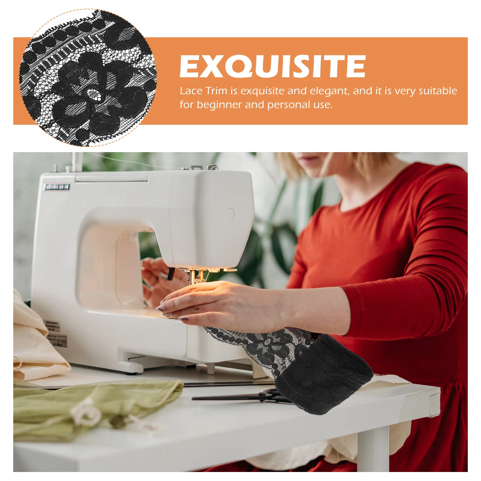 

Exquisite Elastic Lace Trim Decorative Fabric DIY Sewing Material for Craft Making Dress Sewing Lace Trim Dress Fabric