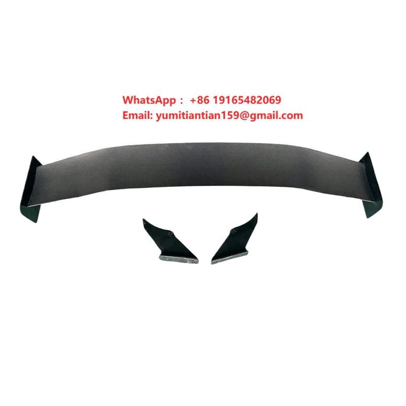 High Quality Real Carbon fiber rear wing modified spoiler with fixed wing car bumper suitable for Chevrolet for Corvette C8