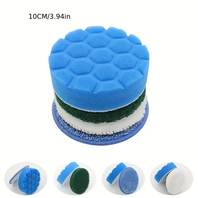4PCS Replaceable Brush Heads Accessory Kit, Suitable for Electric Rotary Scrubbers, Cleaning Accessories, Supplies