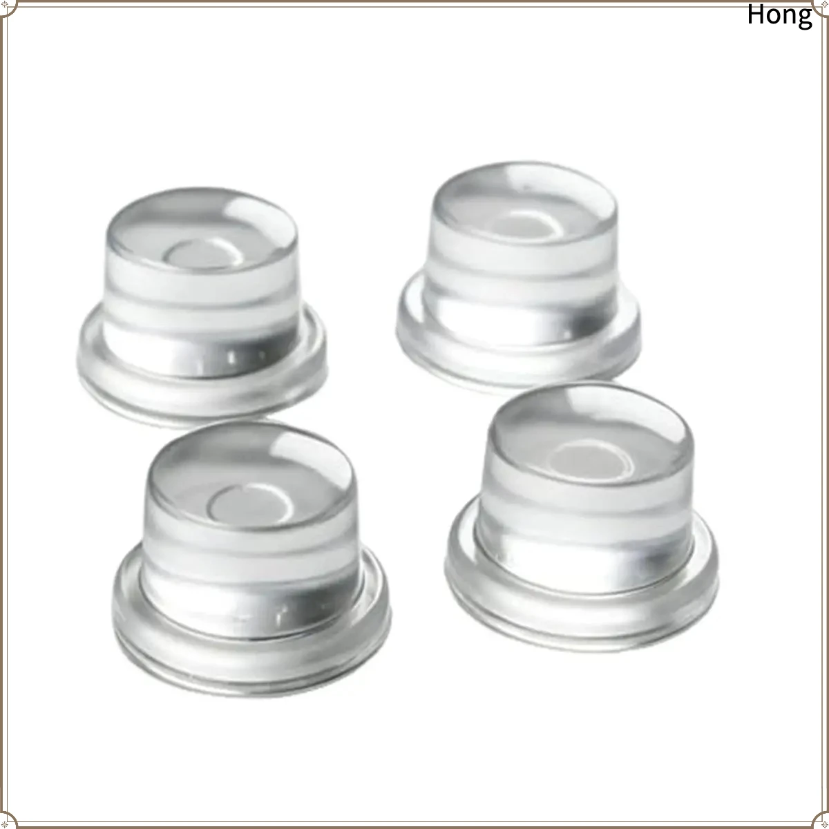 4Pcs Transparent Soft Silicone Door Stopper Wall Protector Adhesive Rubber Bumper SUMMER