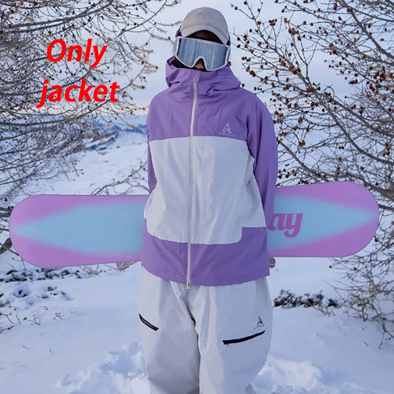 

New Couple's Snowboard Ski Suit Women Waterproof Windproof Warm Breathable Jacket Casual Sports Loose Fitting Men's Snow Jacket