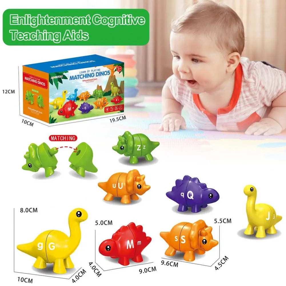 1 Set Letters Matching Dinosaur Toys Educational Alphabet Learning Game Cognition Ability Pairing Toys For Toddlers