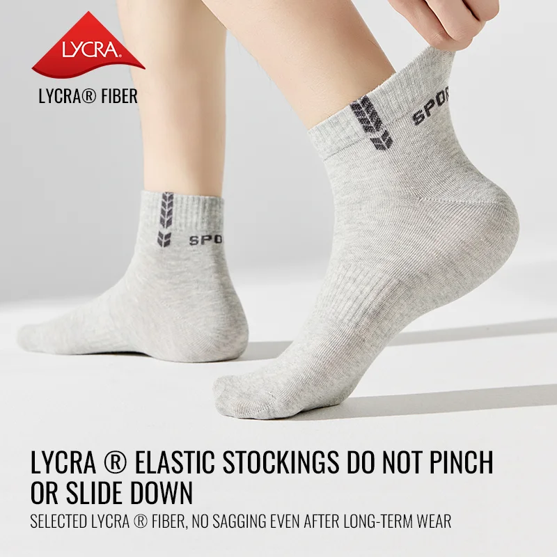 MiiOW Long Staple Cotton Socks Winter Men Teens Athletic School Sports Socks Long Crew Sock Moisture Wicking Anti Odor Warm Sock