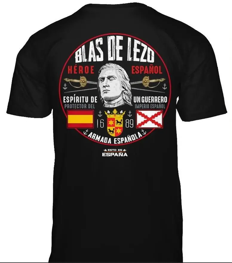 Espana Blas De Lezo Men T-Shirt Short Sleeve Casual 100% Cotton Shirts