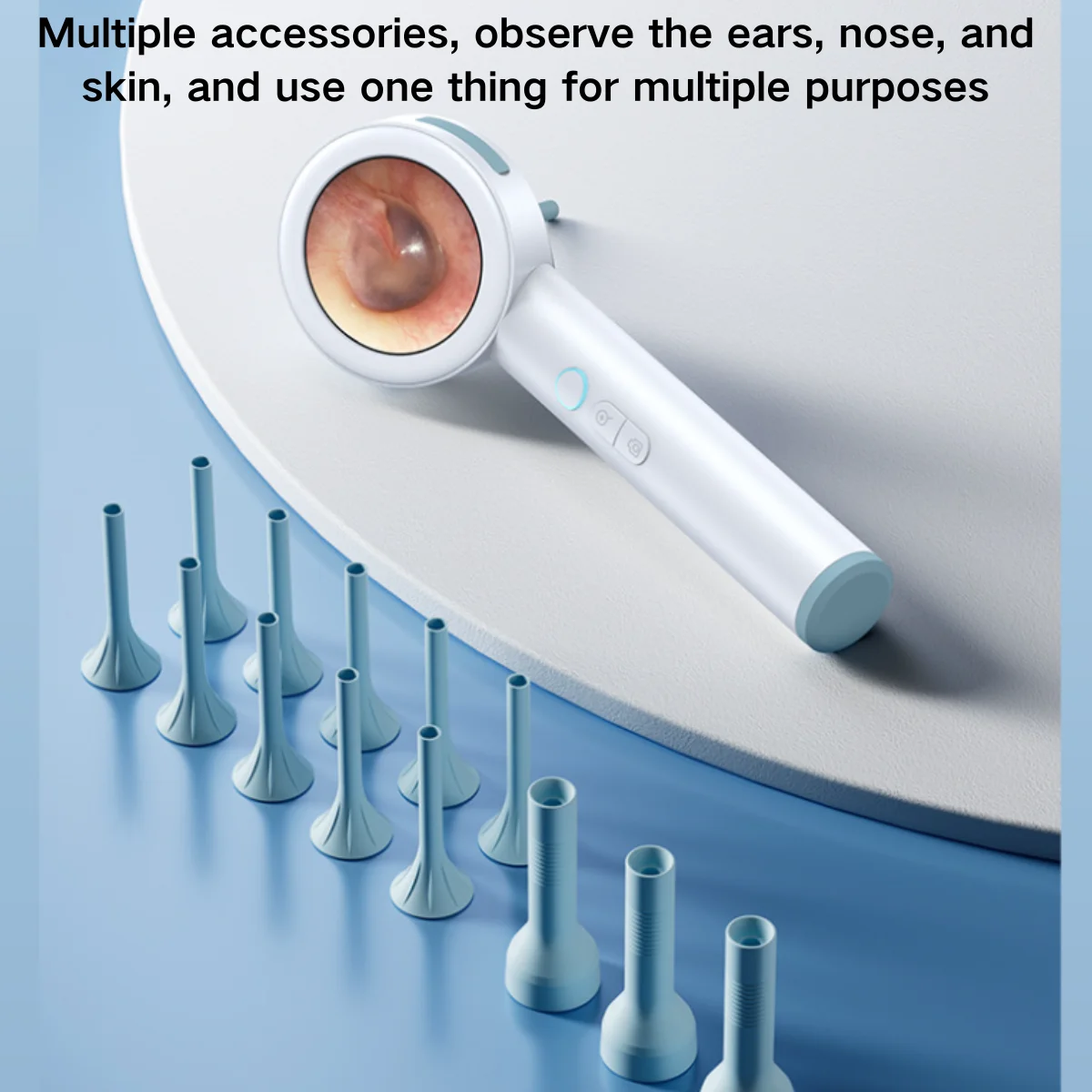 كاميرا أذن بشاشة 1.8 بوصة تشغيل/تسجيل فوري، منظار أذن للمنزل والحيوانات الأليفة للأطفال/الكلب/القطط، منظف أذن بصري عالي الدقة