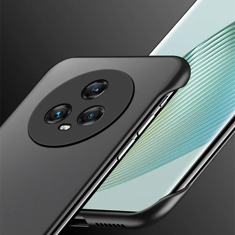 For Honor Magic 6 Pro Frameless Translucent Case For Magic 7 Pro 7 Lite 6 5 4 Matte PC Hard Protection Thin Ring lanyard Cover