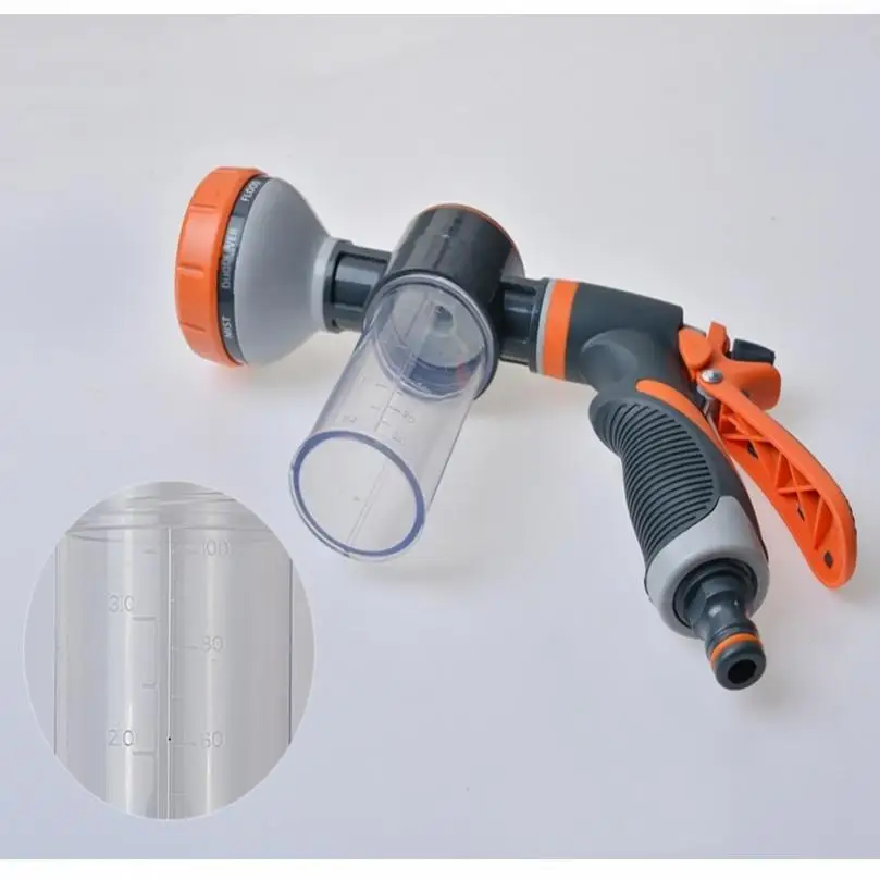 Multifunctional Portable Foam Gun, 8 Functional Adjustable Foam Water Gun  Sprayer Pipe Tube Nozzle Sprinkle Tools