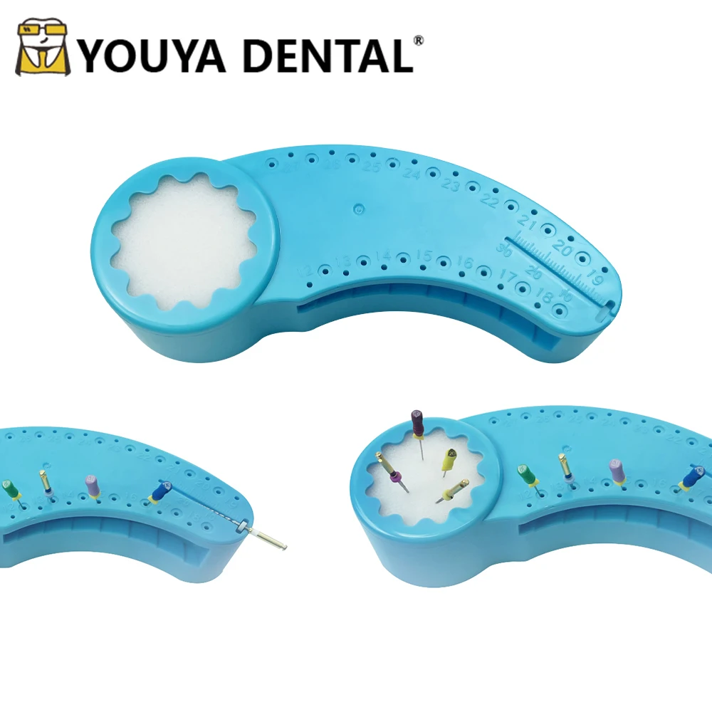 

Dental Endodontic Files Measuring Block Test Board Horn Shaped Measure Ruler Block Root Canal Measurement Tools