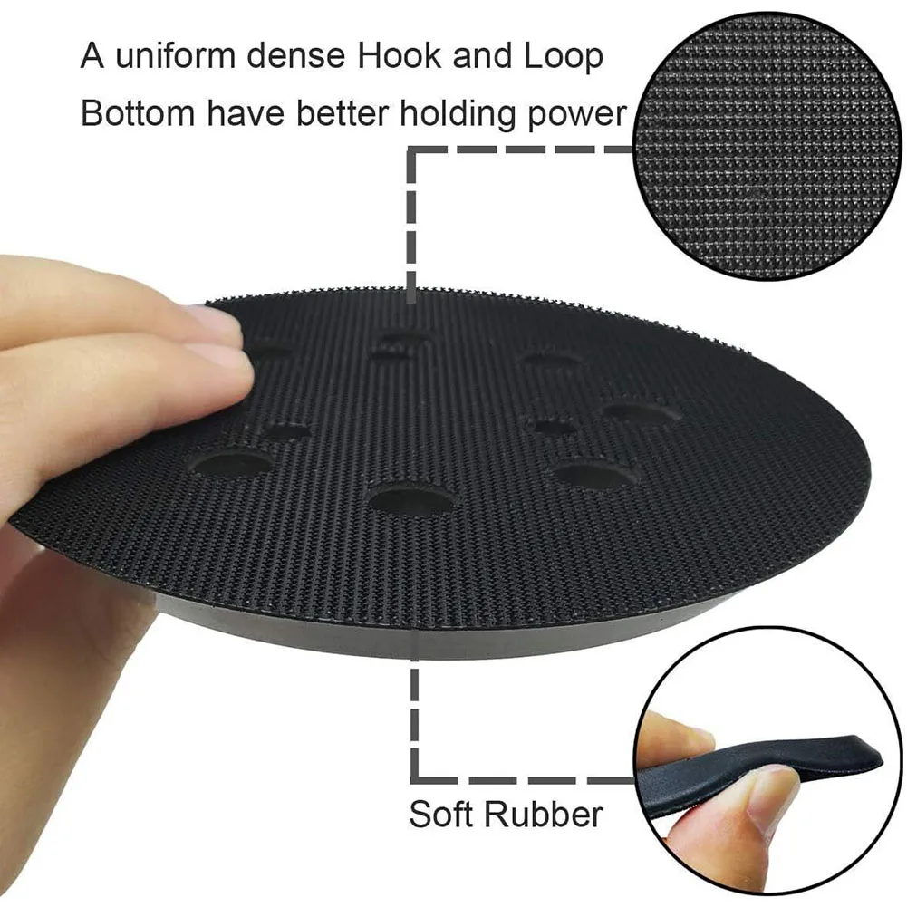 Replacement Sander Pad for BO5010 BO5030K BO5031K BO5041K Orbital Sander 5 Suitable for Various Sanding Applications