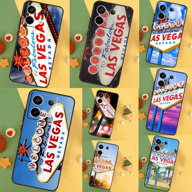  Las Vegas Sign Rome Case For Xiaomi Redmi Note 13 Pro 12 11 9 10 9S 10S 11S 12S Redmi 12 13 10C 12C 13C Cover