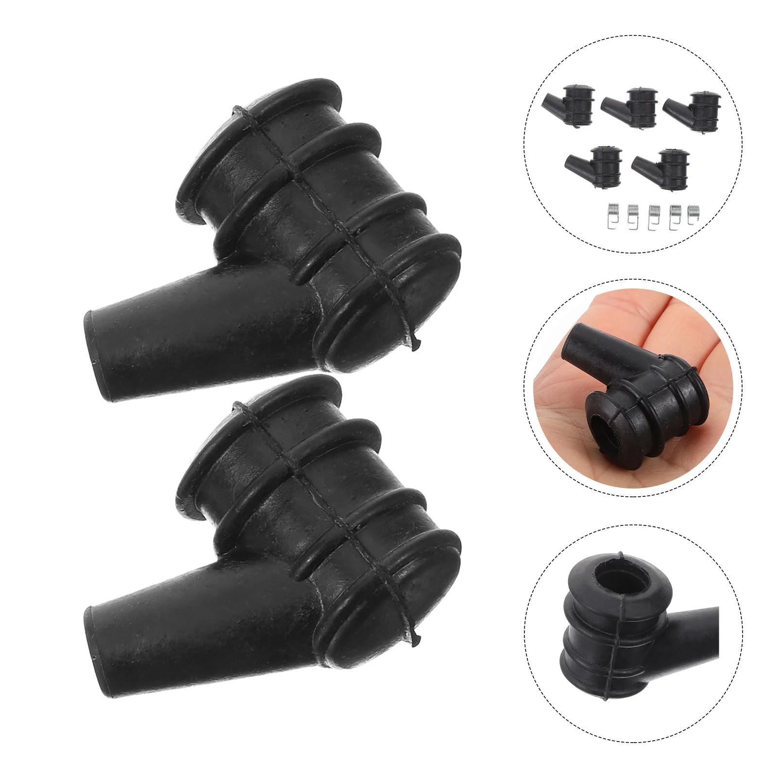 

5Pcs High Pressure Cap for Lawn Mower Chainsaw Spark Plugs Compatible with Multiple Brands Prevents Oil Leakage Durable Material