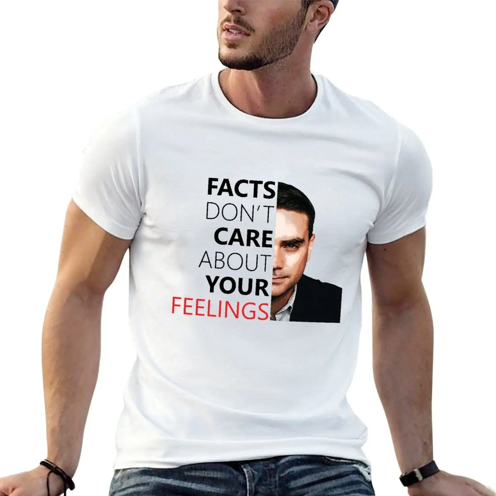 

Ben Shapiro Facts Don't Care About Your Feelings T-Shirt g man t shirts for men t shirts for man pack cotton T-Shirt