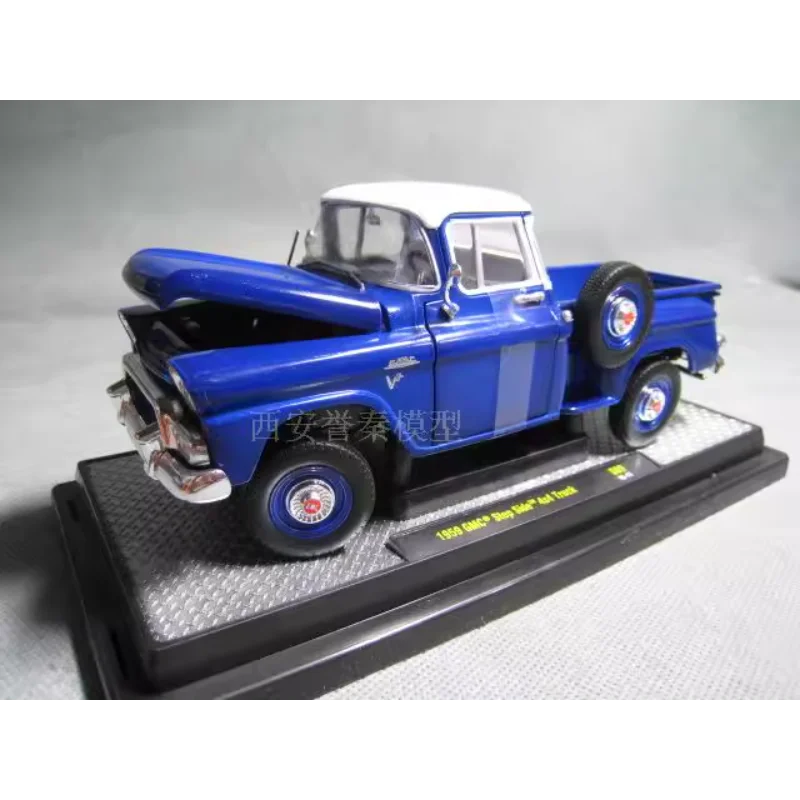 

Diecast M2 1/24 Scale GM GMC Chevrolet Ford Mustang Pickup Muscle Car Alloy Car Model Collectible Toy Gift Souvenir Display