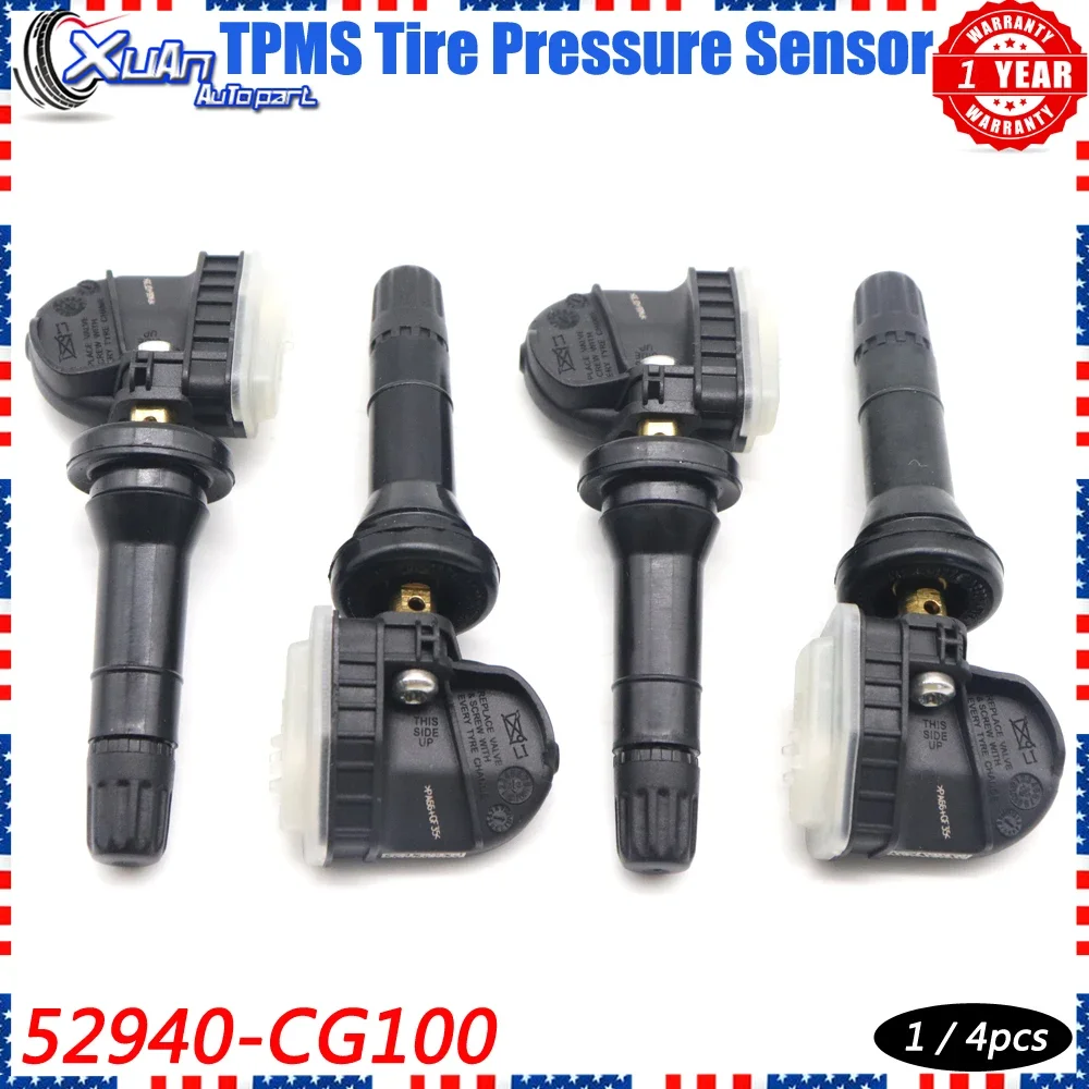 XUAN Car TPMS Tire Pressure Sensor Monitoring System 52940-CG100 for Hyundai Staria for Kia EV6 2021 2022 433Mhz 52940CG100