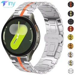 No Gaps Stainless Steel Strap for Samsung Galaxy Watch 7 6 5 4 40mm 44mm 6 Classic 43mm 47mm Metal Band 5Pro 45mm Quick Bracelet