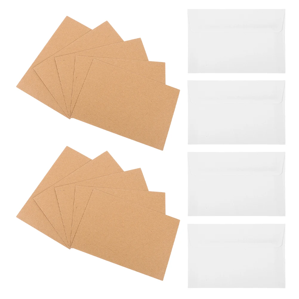 50 قطعة مغلفات دعوة الذاتي ختم فارغة A4 حجم لبطاقات المعايدة الزفاف عطلة حفلة صور DIY بها بنفسك القرطاسية الحرفية #6