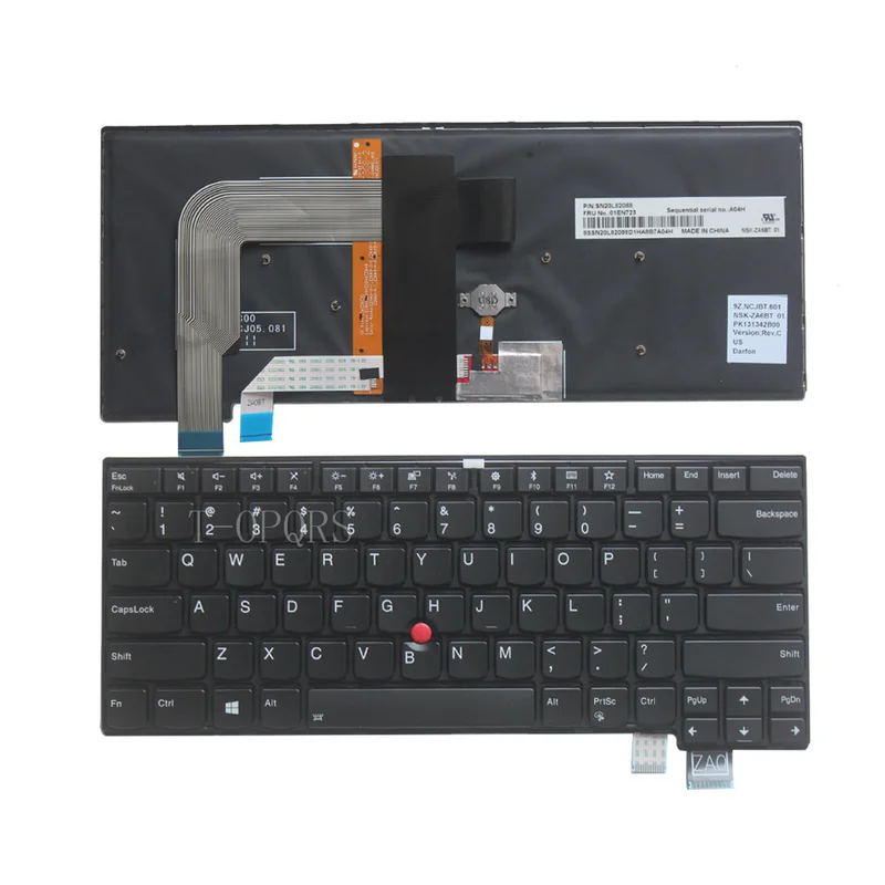 

F New US for Lenovo Thinkpad T460S T470S Backlit Keyboard English 01EN682 01EN723