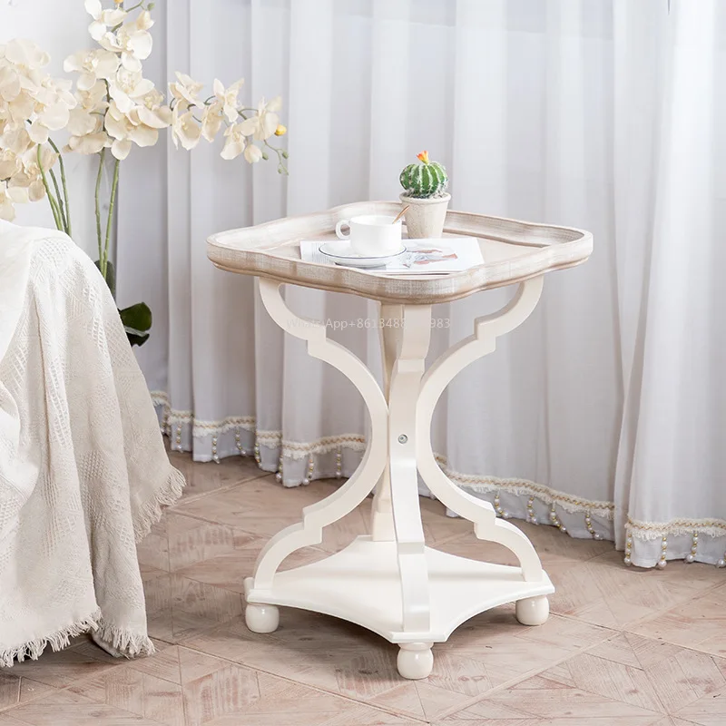 

Hot Nordic, Retro, Old-fashioned, Side Table, Simple, French, Mini, Small Apartment, Sofa, Side Table, American, Square Corner T