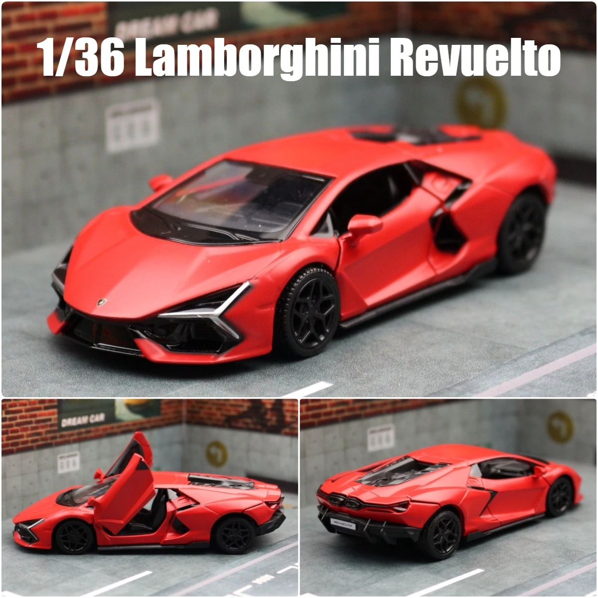 1:36 Alloy sports car model Die cast metal pull-back car model Children's toy collection boy birthday gift
