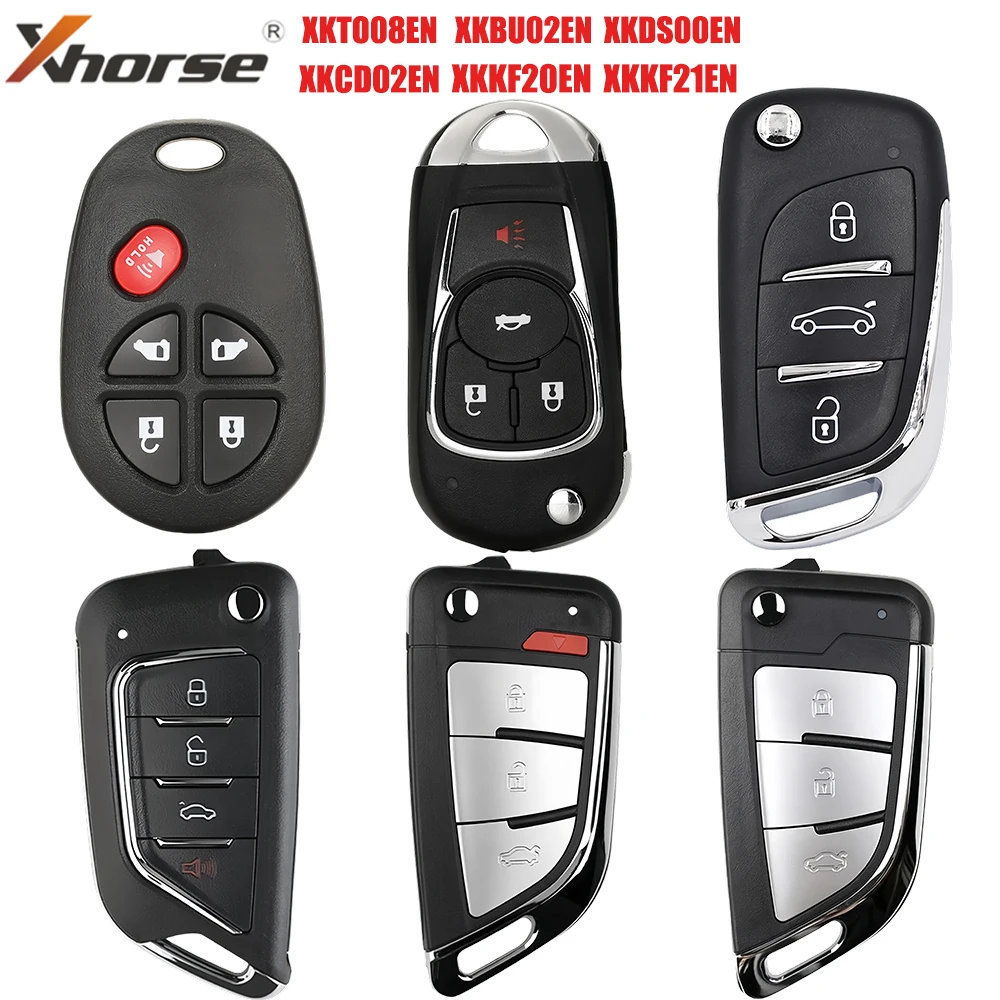 Xhorse Wire Remote Key XK Series XKTO08EN XKKF20EN XKKF21EN XKCD02EN XKDS00EN XKBU02EN  For  VVDI Key Tool