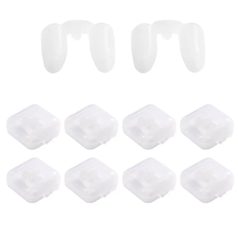 A76G-Nose Clip Postoperative Rhinoplasty Silica Gel Post-Operative Fixator Shaping Crooked Nose Correction(10PCS)