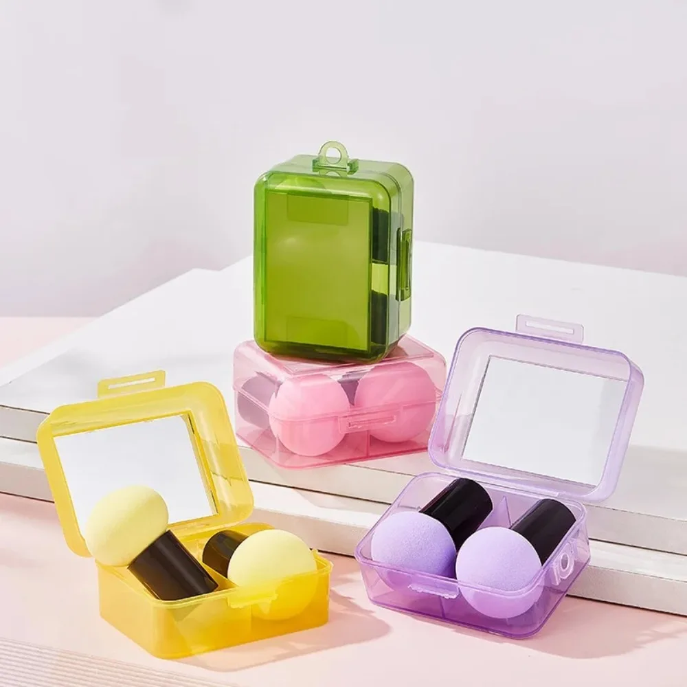 2 szt./zestaw Gąbka do makijażu z długą główką w kształcie grzybka, super miękka, do stosowania na sucho i na mokro, podwójnego zastosowania, gąbka do makijażu z poduszką powietrzną